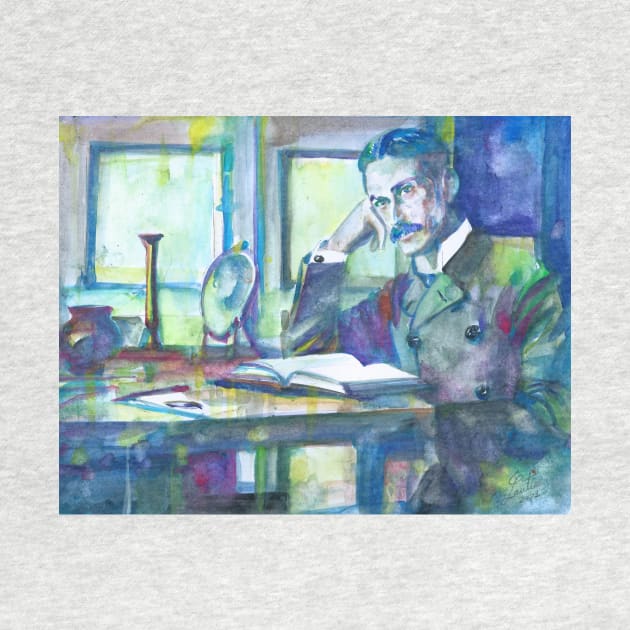 THOMAS MANN watercolor portrait .3 by lautir